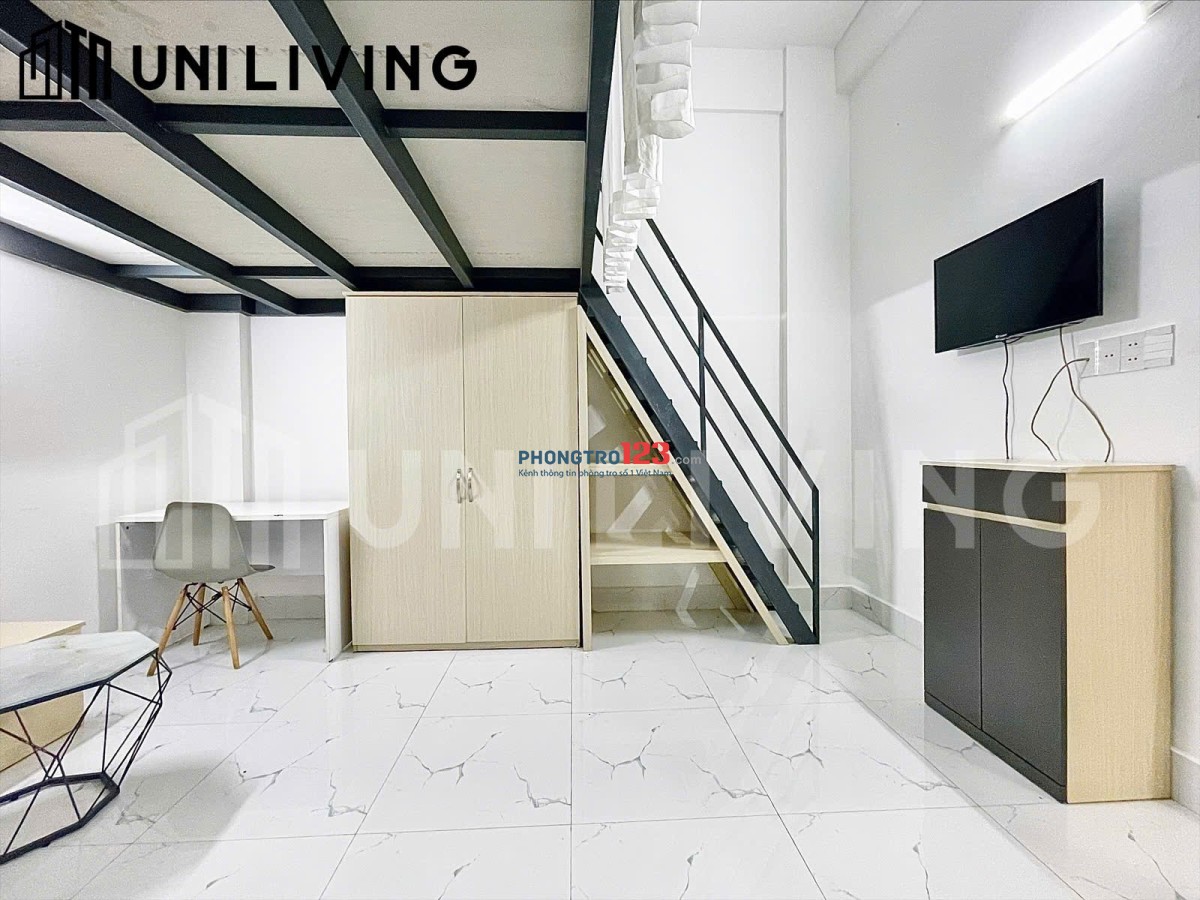 Duplex giá 5tr5, ở được 4 - 5 bạn, cách ĐH Văn Lang 3p và Giếng Trời.