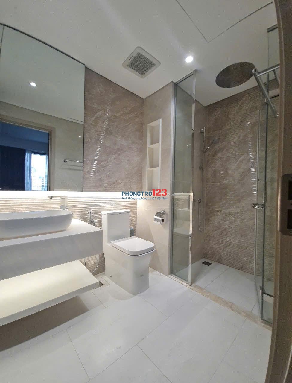 Căn hộ Satra Eximland-Phan Đăng Lưu 2 phòng ngủ, NTCC giá 16tr/tháng