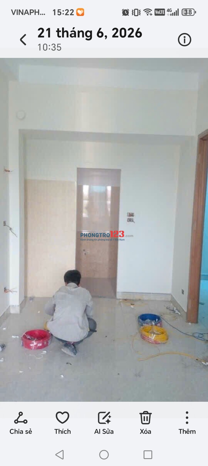 Cho thuê phòng trọ không chung chủ phố Mai Dịch, Cầu Giấy, HN