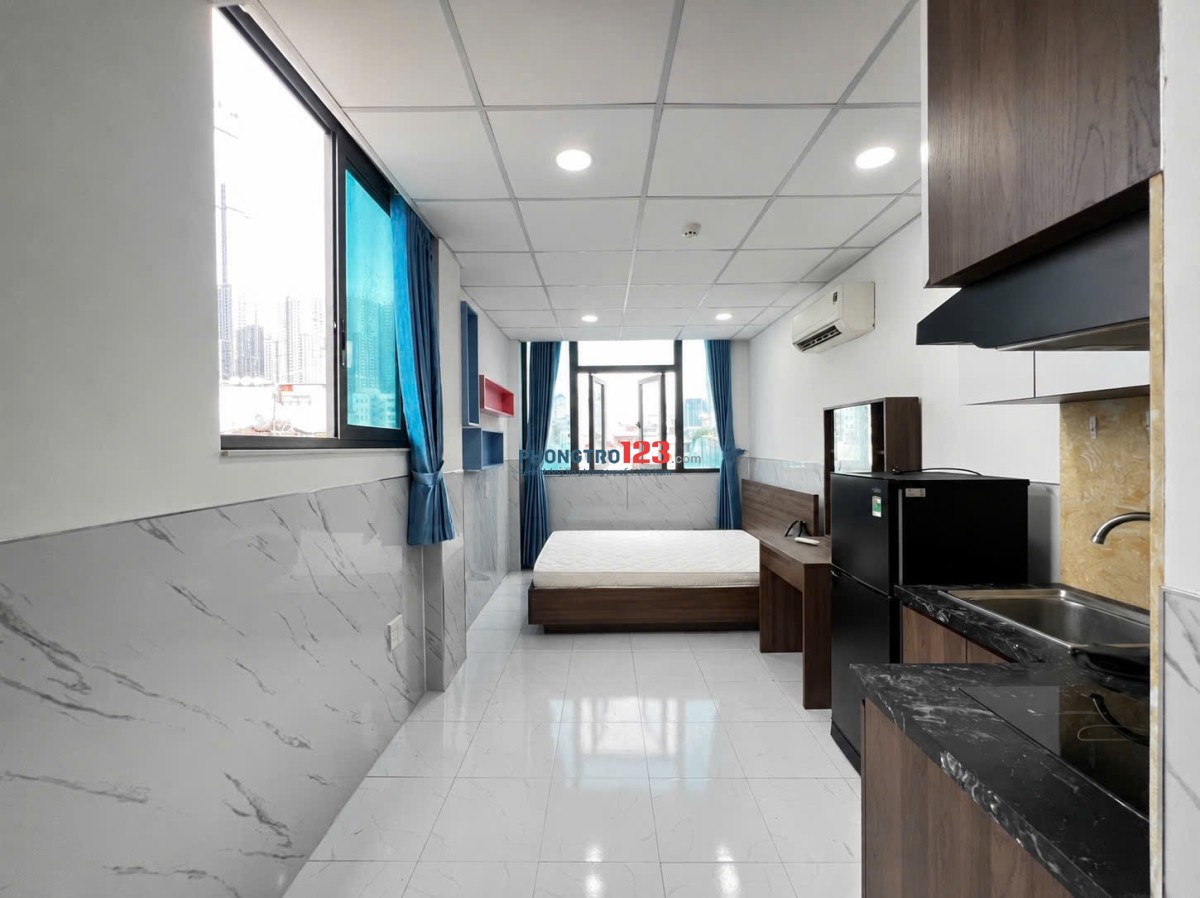 Cho thuê căn hộ full nội thất - Nguyễn Văn Thương Bình thạnh, thang máy, 2 cửa sổ lớn thoáng mát