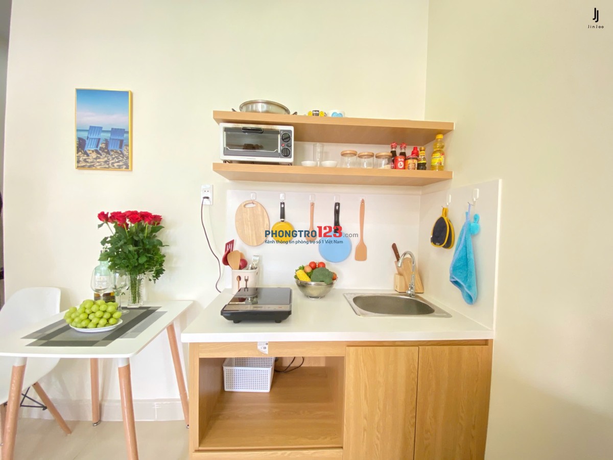 STUDIO FULL NỘI THẤT TÁCH SIÊU RỘNG BAN CÔNG THOÁNG VỊ TRÍ HOÀNG HOA THÁM BÌNH THẠNH THUẬN TIỆN
