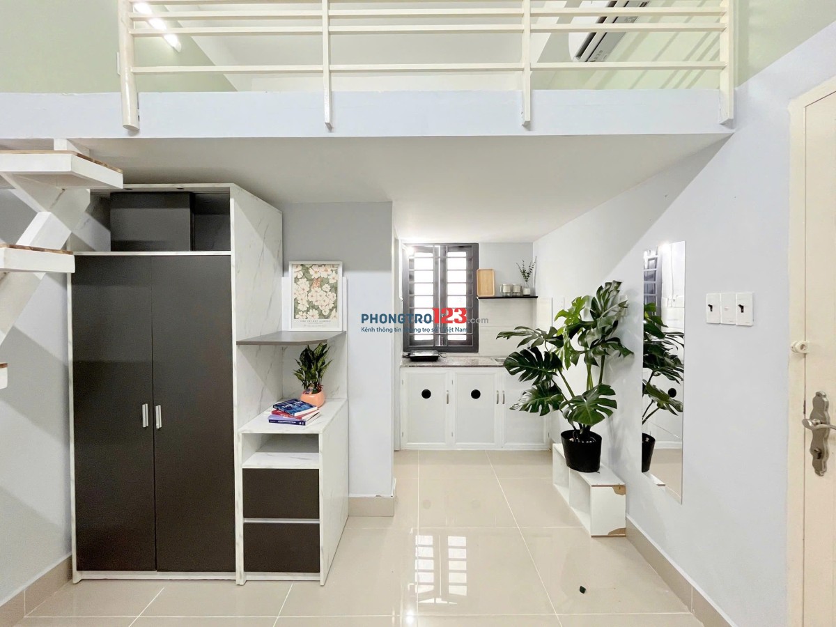 PHÒNG FULL NỘI THẤT CÓ GÁC CHO SINH VIÊN BAN CÔNG THOÁNG XÔ VIẾT NGHỆ TĨNH BÌNH THẠNH GẦN CÁC TRƯỜNG