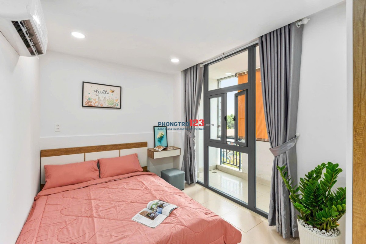 PHÒNG FULL NỘI THẤT BAN CÔNG SIÊU THOÁNG VÕ DUY NINH BÌNH THẠNH TÁCH BẾP TIỆN NGHI YÊN TĨNH