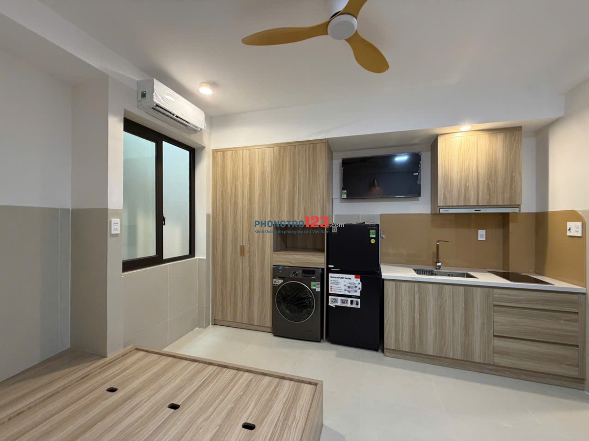 CHO THUÊ STUDIO 35M2 GẦN TRUNG TÂM QUẬN 1 - FULL NỘI THẤT
