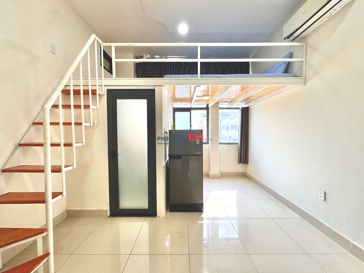 Duplex rộng cửa sổ thoáng full tiện nghi - Bùi Đình Túy gần chợ Bà Chiểu