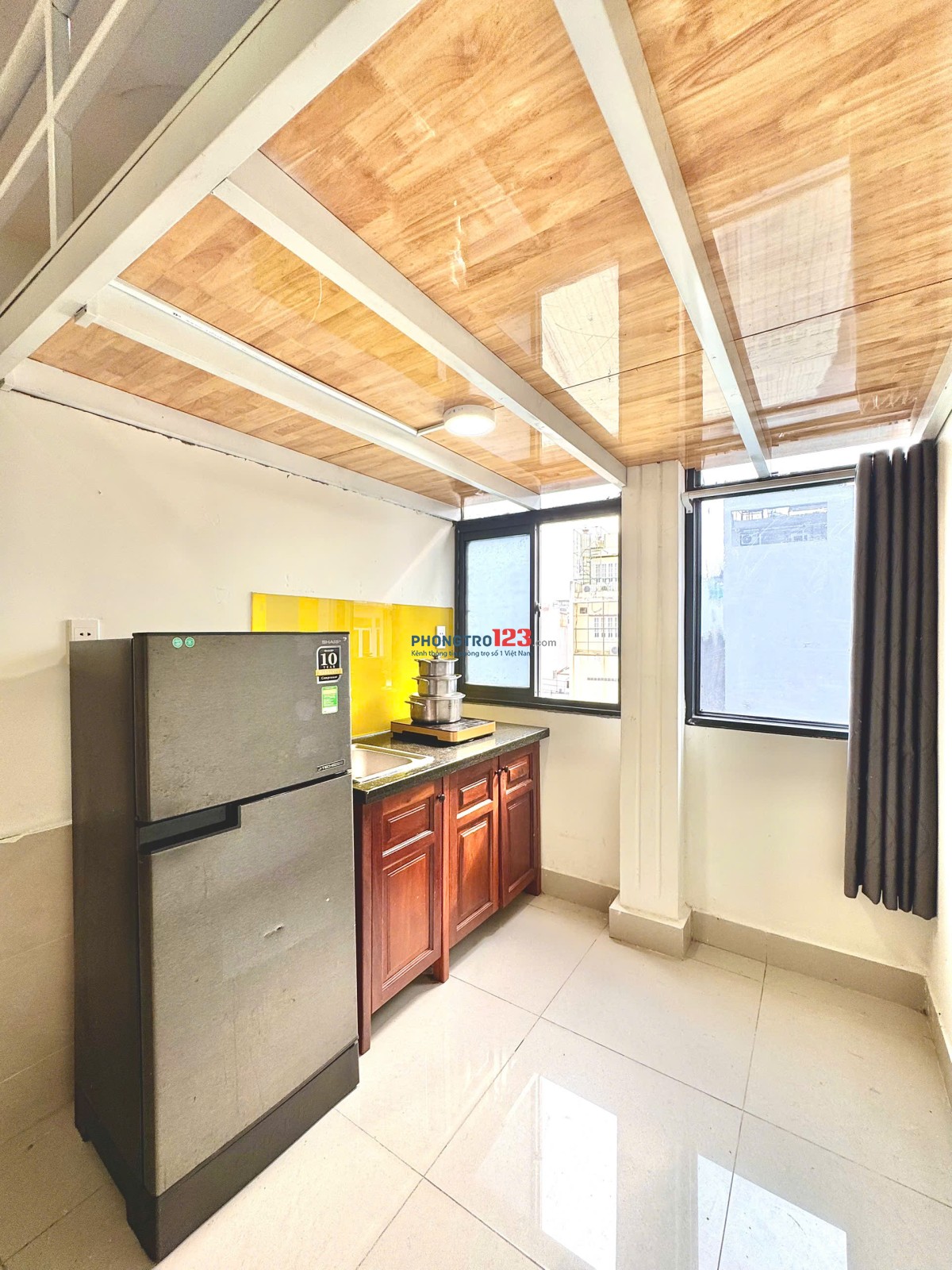 Duplex rộng cửa sổ thoáng full tiện nghi - Bùi Đình Túy gần chợ Bà Chiểu