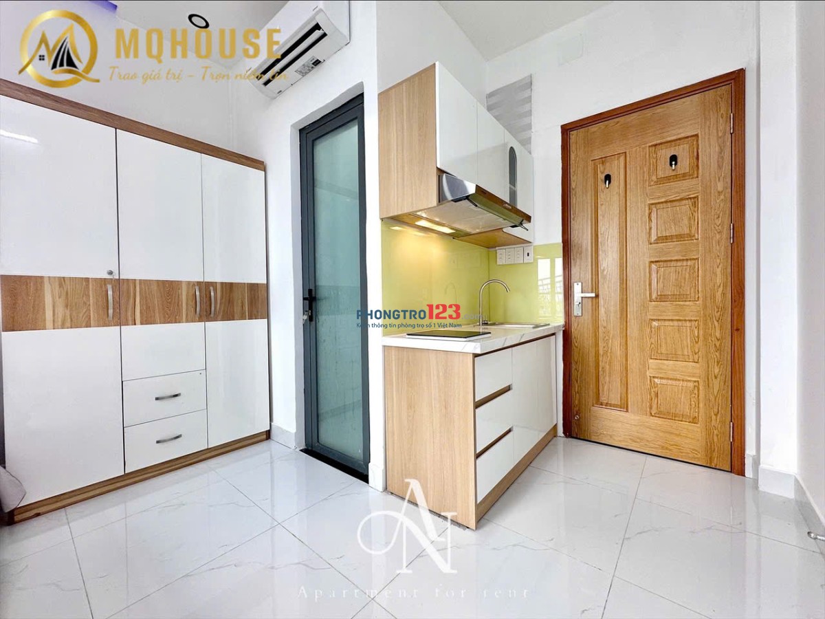 Cho thuê phòng ban công mới, siêu thoáng, full nội thất – Thích Quảng Đức, Phú Nhuận gần ĐH Mỹ Thuật