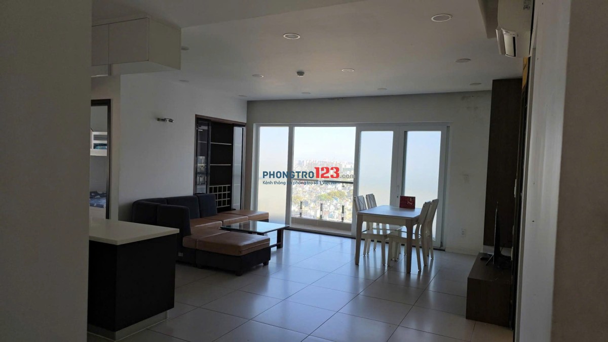Lữ Gia Plaza- Căn Góc 3PN, 98m2, nội thất đầy đủ, giá 15 triệu/th ở đc 5,6 ng.