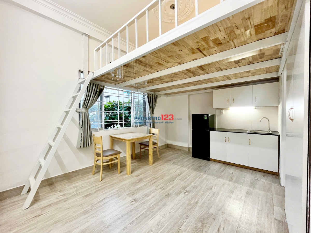 Cho thuê phòng gác lửng 40m², cửa sổ trời lớn, gần VLU, IUH, FTU2, UTH – Vũ Ngọc Phan, Bình Thạnh