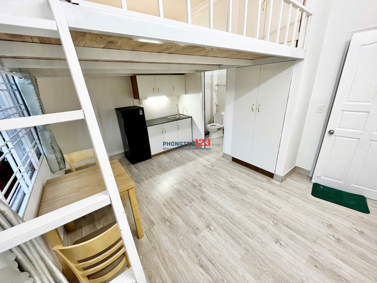 Cho thuê phòng gác lửng 40m², cửa sổ trời lớn, gần VLU, IUH, FTU2, UTH – Vũ Ngọc Phan, Bình Thạnh