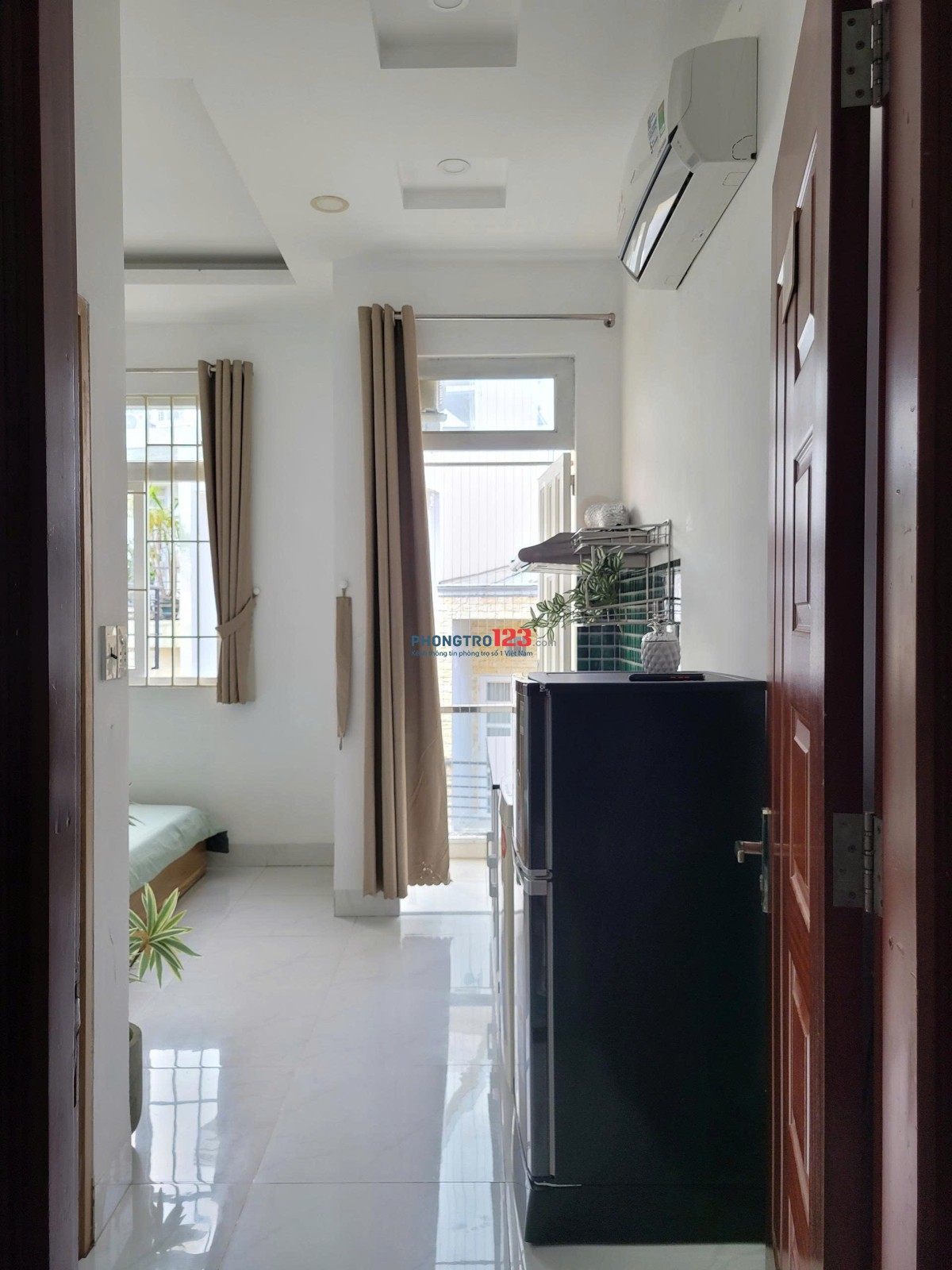 Cho thuê phòng 40m², ban công, máy giặt riêng – Phan Chu Trinh, Bình Thạnh gần UTH, UEF, FTU2