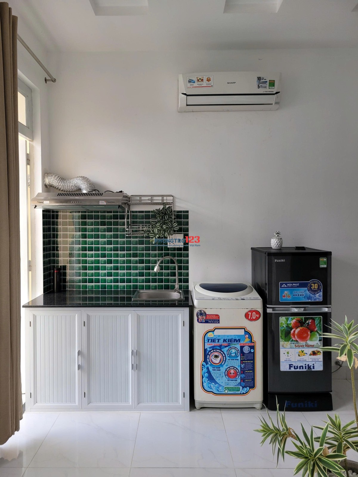 Cho thuê phòng 40m², ban công, máy giặt riêng – Phan Chu Trinh, Bình Thạnh gần UTH, UEF, FTU2