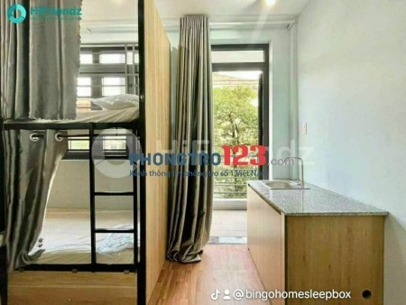Cho thuê phòng có nội thất, ban công tại 14/9A Chánh Hưng, SLEEPBOX full nôi thất giá rẻ 1tr6