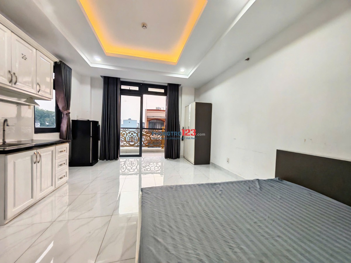  CHO THUÊ PHÒNG - 40m2 - FULL NỘI THẤT - BAN CÔNG RIÊNG - NGUYỄN THƯỢNG HIỀN, BÌNH THẠNH