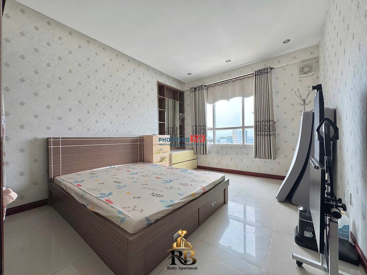 Cho thuê chung cư Bắc Bình 1PN balcony View Landmark 81 rộng 56m2