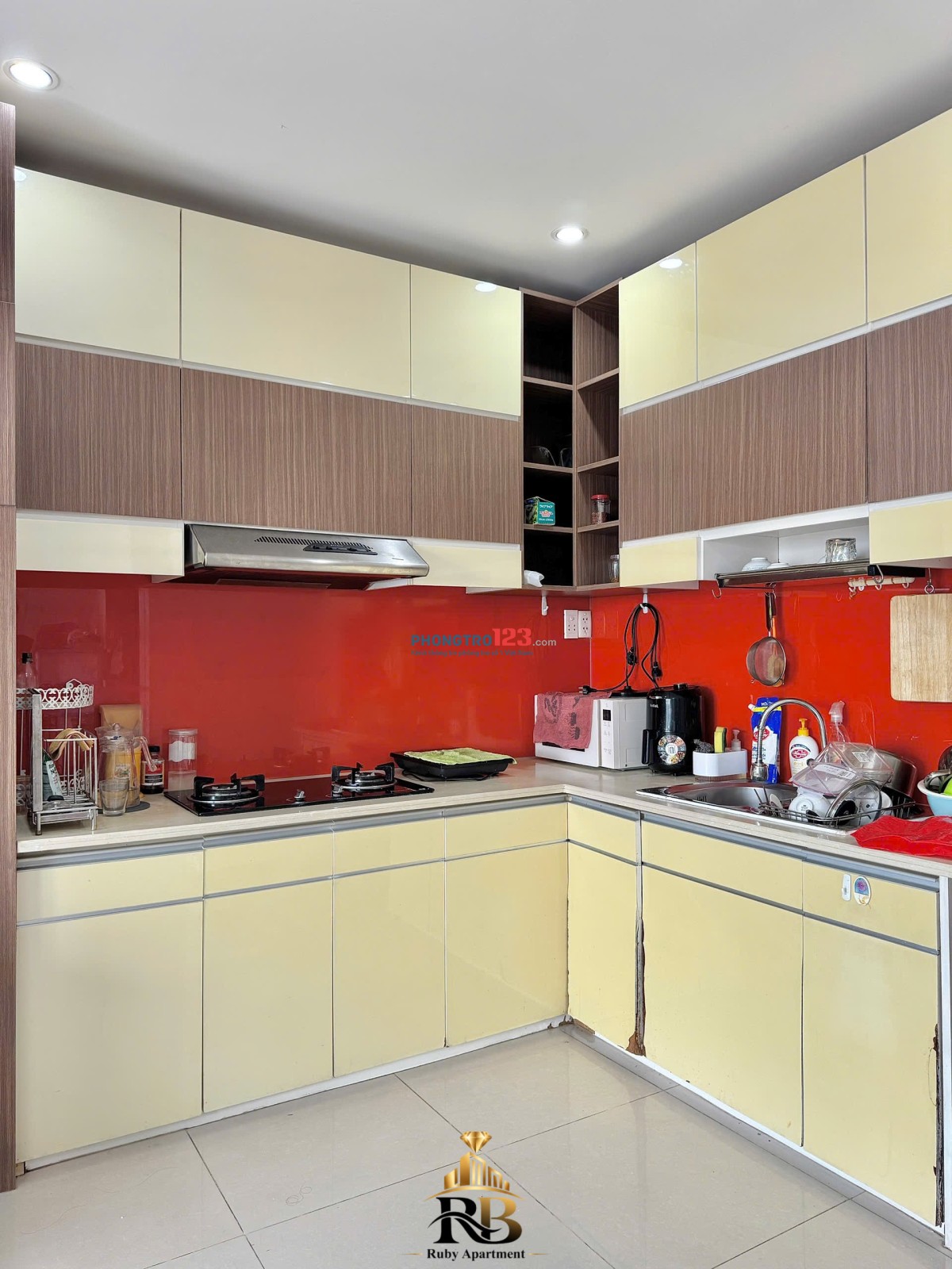 Cho thuê chung cư Bắc Bình 1PN balcony View Landmark 81 rộng 56m2