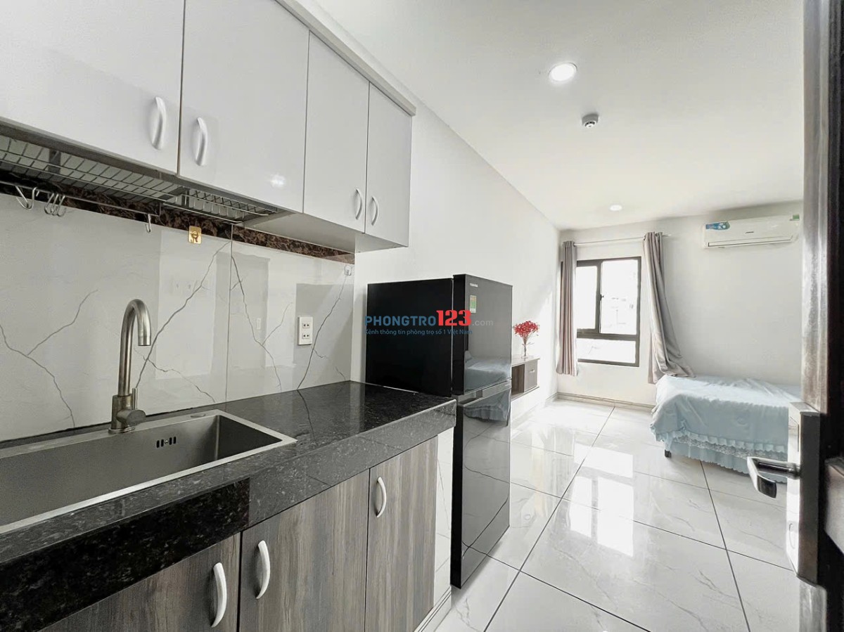 Cho thuê căn hộ full nội thất tách bếp Nguyễn Văn Đậu Bình Thạnh Gần Chợ Bà Chiểu