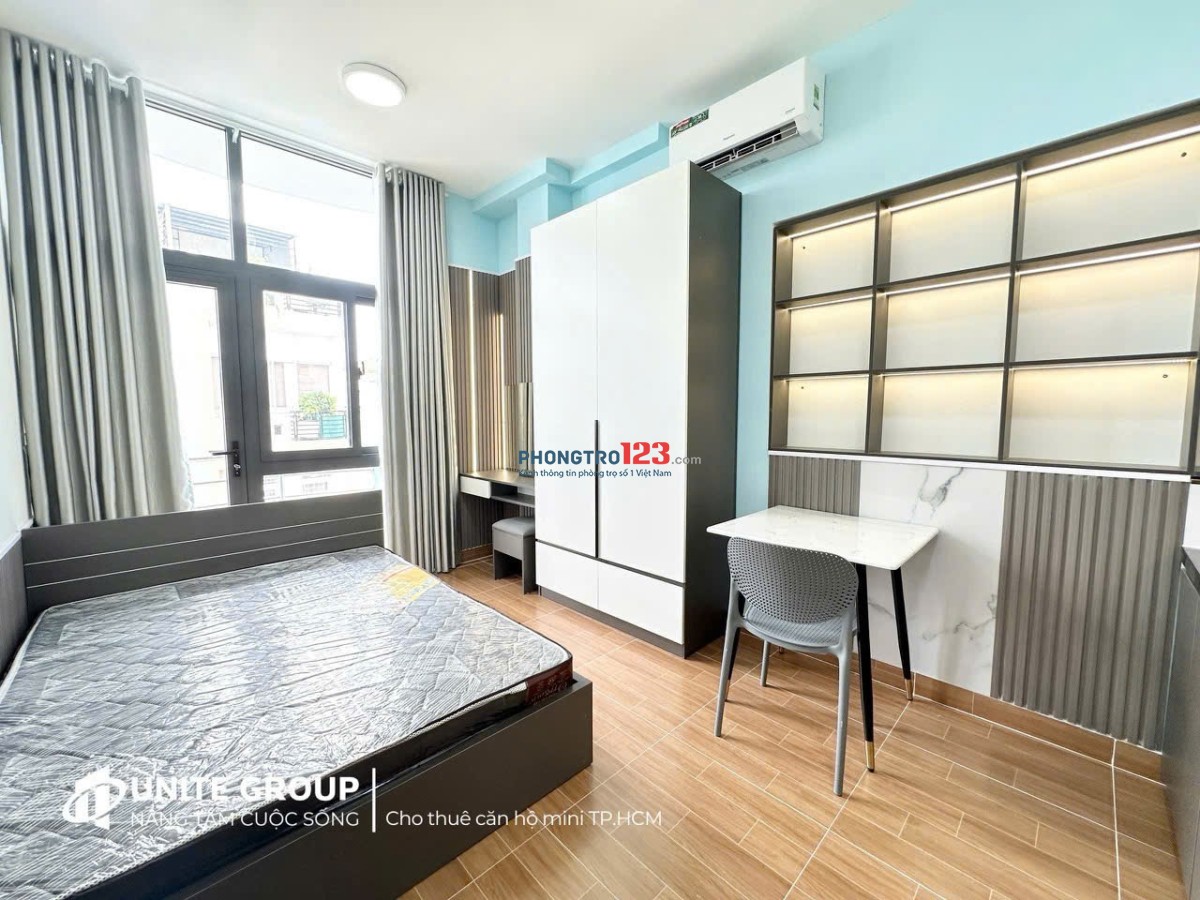 Cho thuê studio ban công, full nội thất – Phú Nhuận, gần UEF, HIU