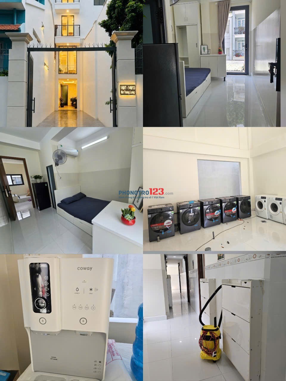 Chính chủ cho thuê ,trọ mới xây. 149 Nơ Trang Long, Bình Thạnh giá từ 5tr – Full nội thất ,Ban