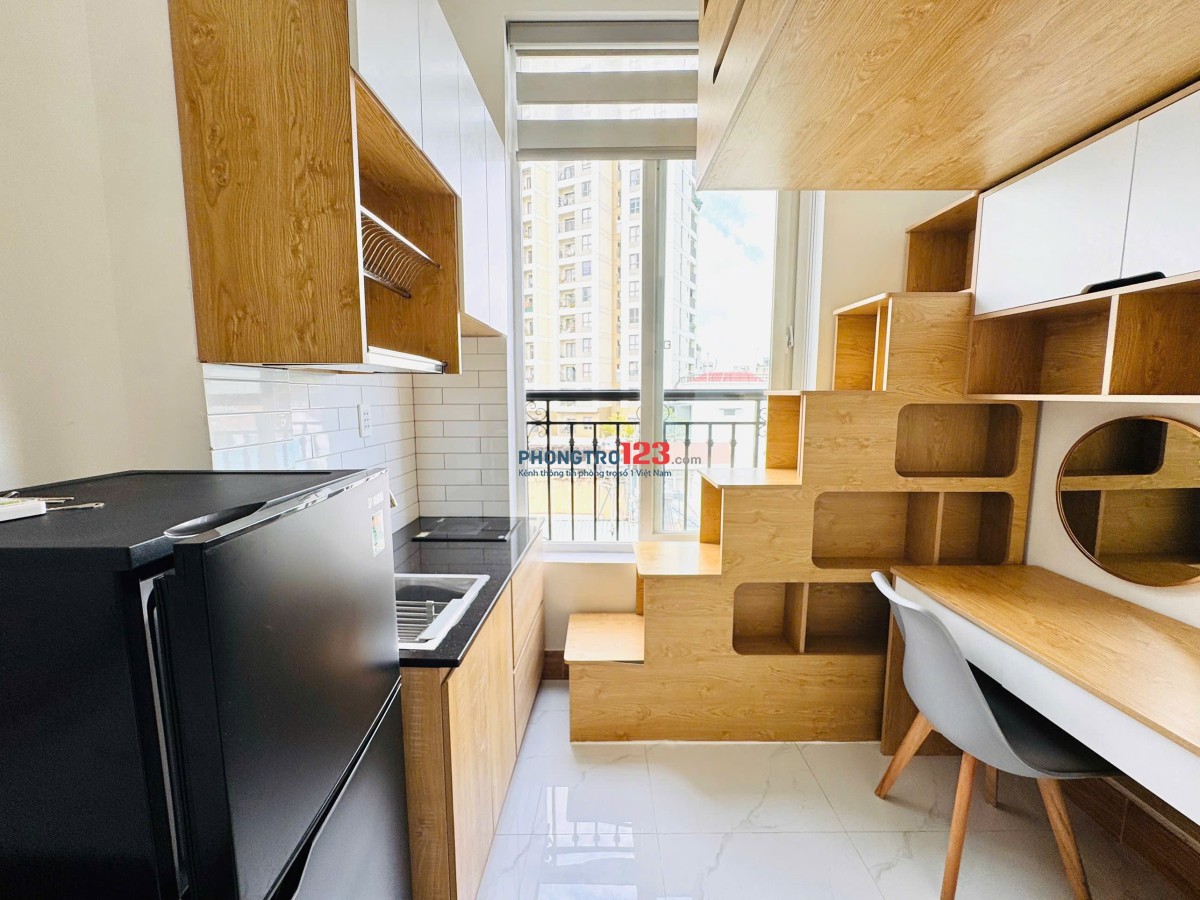 HO THUÊ CĂN HỘ DUPLEX CÓ CỬA SỔ TRỜI & MÁY GIẶT | GẦN CHỢ BÀ CHIỂU & ĐẠI HỌC VĂN LANG CS1