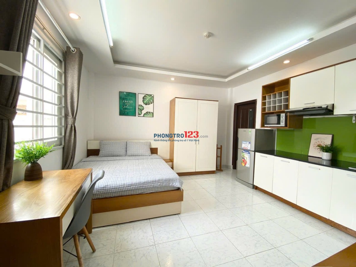 PHÒNG 40m2 FULL NỘI THẤT MỚI SIÊU THOÁNG, MỚI, SẠCH GIÁP QUẬN 1- LÊ VĂN SỸ, PHÚ NHUẬN