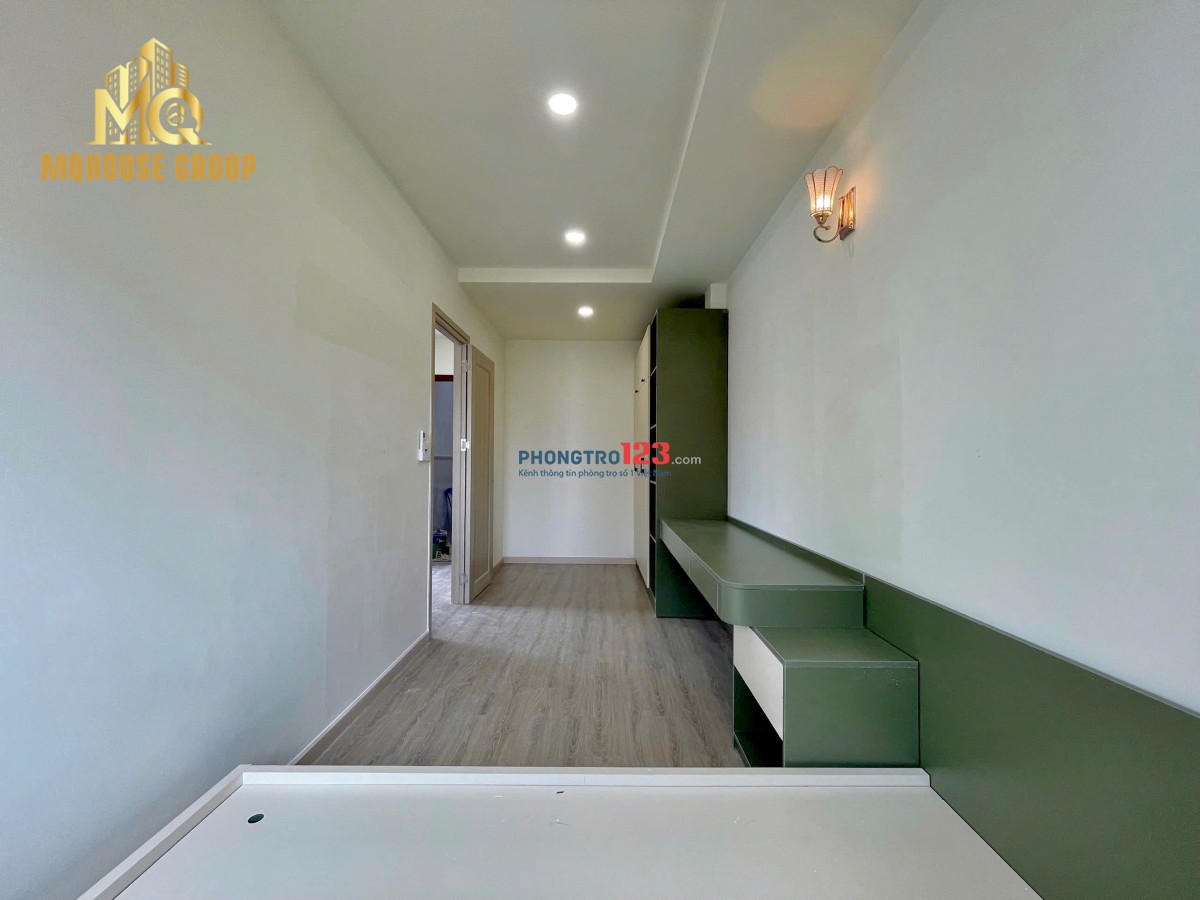 CHO THUÊ CĂN HỘ 1PN 1PK BAN CÔNG TONE GỖ CỰC ĐẸP NGAY SÂN BAY - CV GIA ĐỊNH