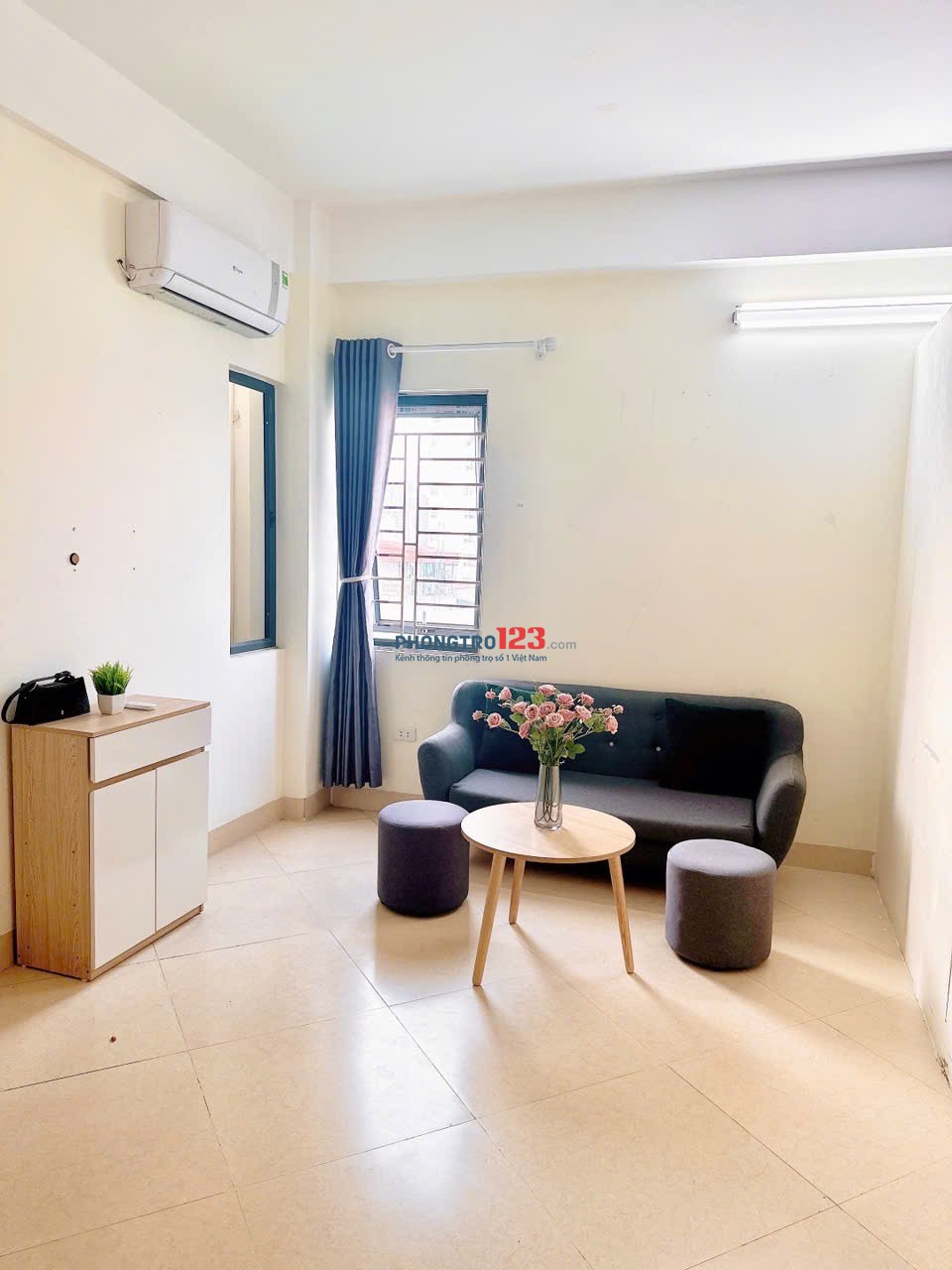 Cho thuê căn 1N1K Full đồ, khép kín có ban công ngõ 20 Nguyễn Chánh, gần Big C, Vincom Trần Duy Hưng