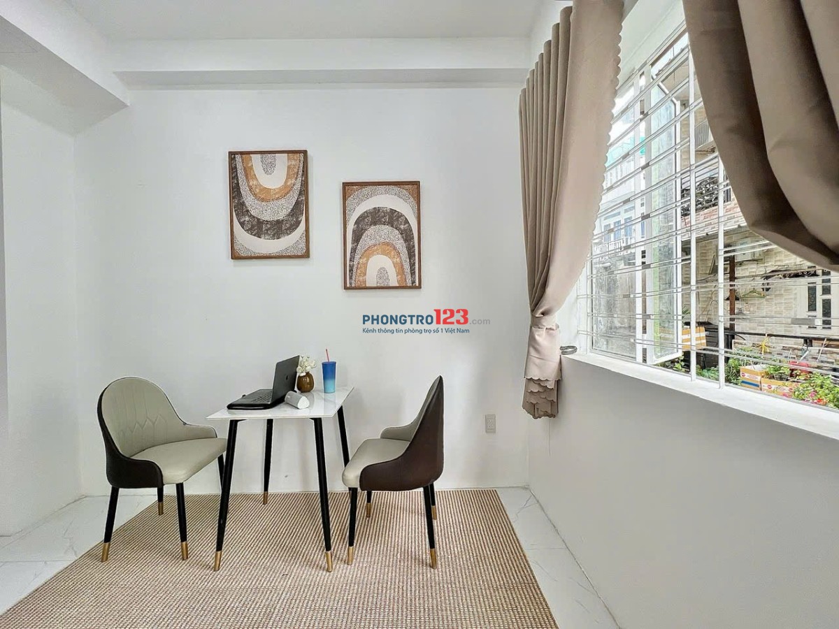 KHAI TRƯƠNG PHÒNG 40m2 SIÊU RỘNG THOÁNG FULL NỘI THẤT MỚI NGAY CHỢ BÀ CHIỂU GIÁP Q1- LÊ QUANG ĐỊNH