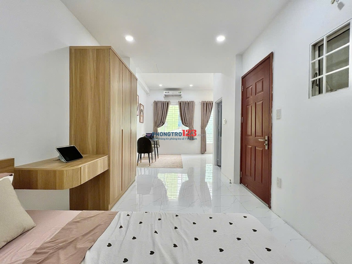 KHAI TRƯƠNG PHÒNG 40m2 SIÊU RỘNG THOÁNG FULL NỘI THẤT MỚI NGAY CHỢ BÀ CHIỂU GIÁP Q1- LÊ QUANG ĐỊNH