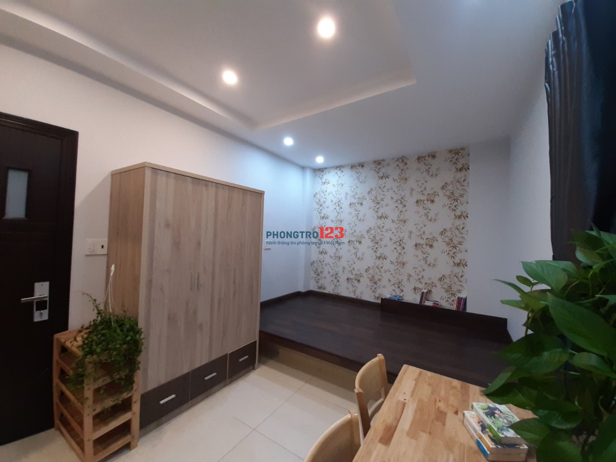 Căn hộ full nội thất, thoáng mát, an ninh, sạch sẽ, mới XD, cách cầu vượt Cây Gõ 200m. Tặng 2 triệu