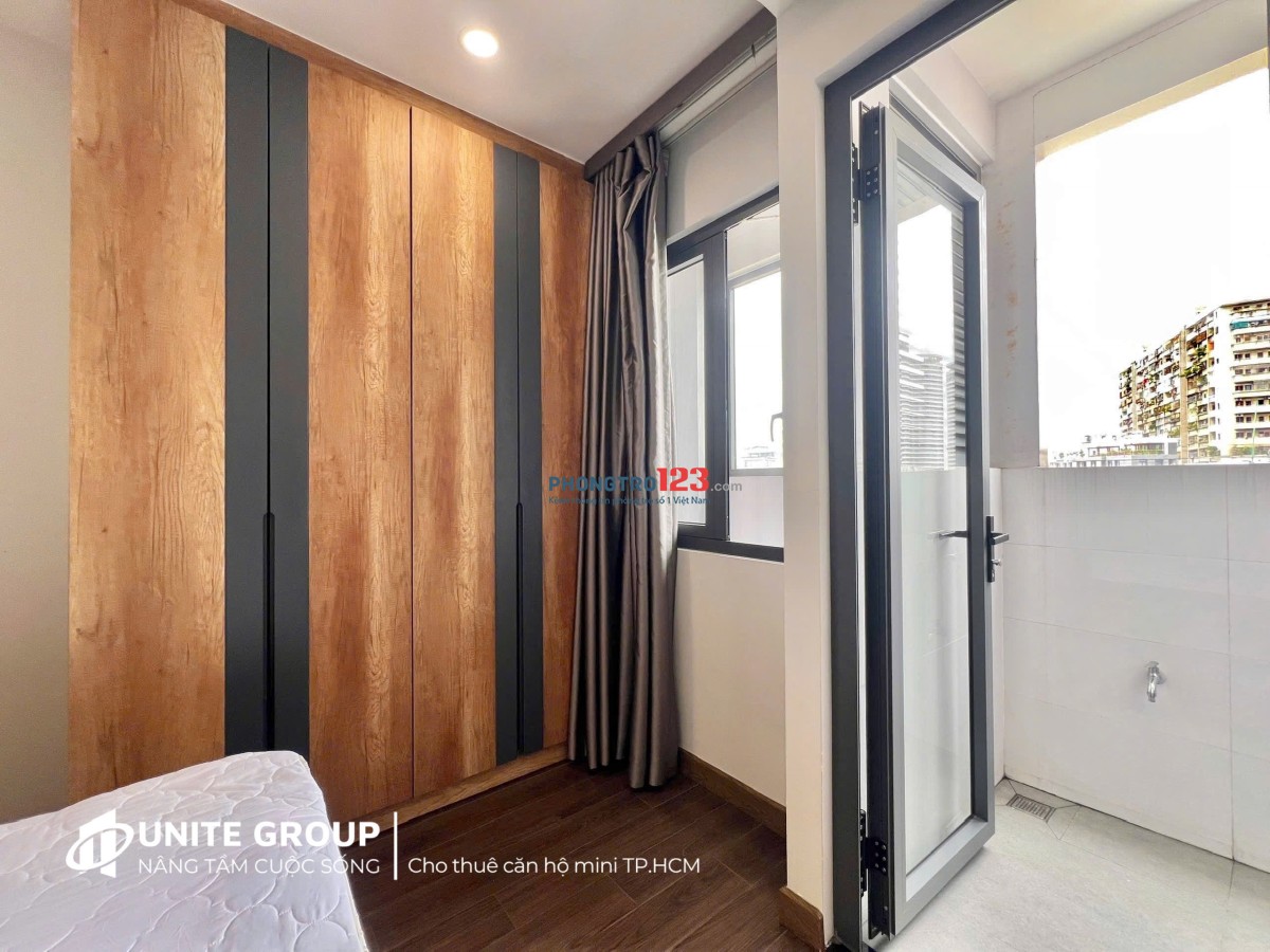 Dự án mới 1pn - full nội thất - ti vi, tủ lạnh - cửa sổ thoáng mát