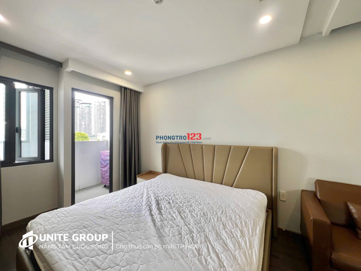 Dự án mới 1pn - full nội thất - ti vi, tủ lạnh - cửa sổ thoáng mát