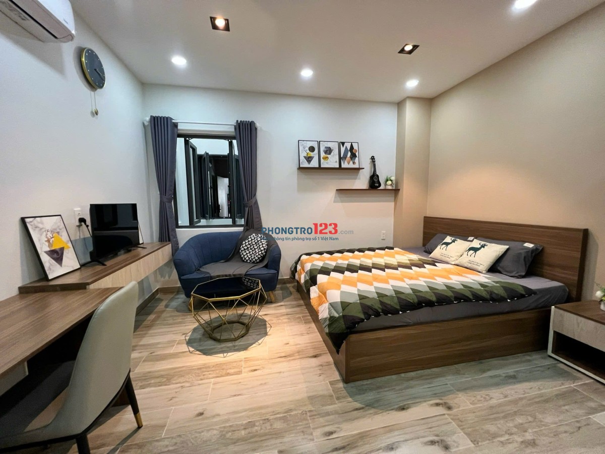 PHÒNG 35m2 PHÒNG LỚN – FULL NỘI THẤT MỚI NGAY HÀNG XANH | NGUYỄN GIA TRÍ, BÌNH THẠNH