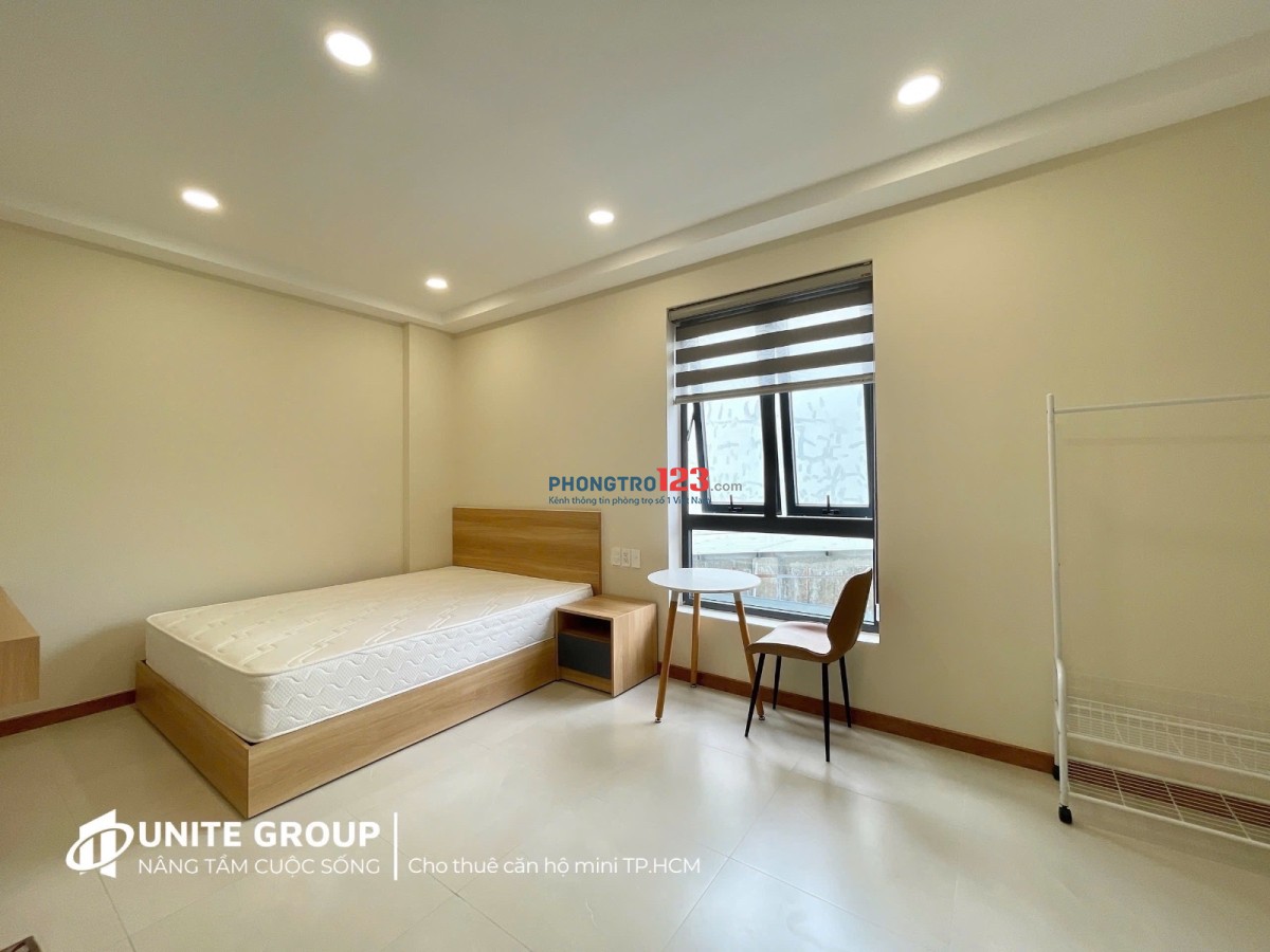 Cho thuê phòng mới, cửa sổ trời lớn, full nội thất, gần UTH, FTU2, VLU – Nơ Trang Long, Bình Thạnh