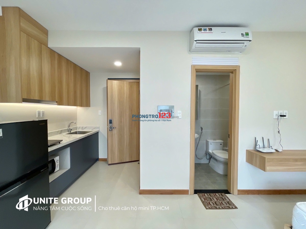 Cho thuê phòng mới, cửa sổ trời lớn, full nội thất, gần UTH, FTU2, VLU – Nơ Trang Long, Bình Thạnh