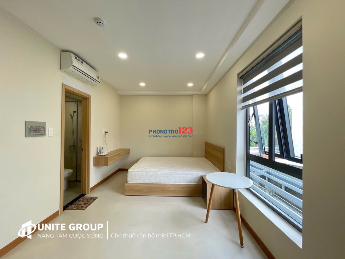 Cho thuê phòng mới, cửa sổ trời lớn, full nội thất, gần UTH, FTU2, VLU – Nơ Trang Long, Bình Thạnh