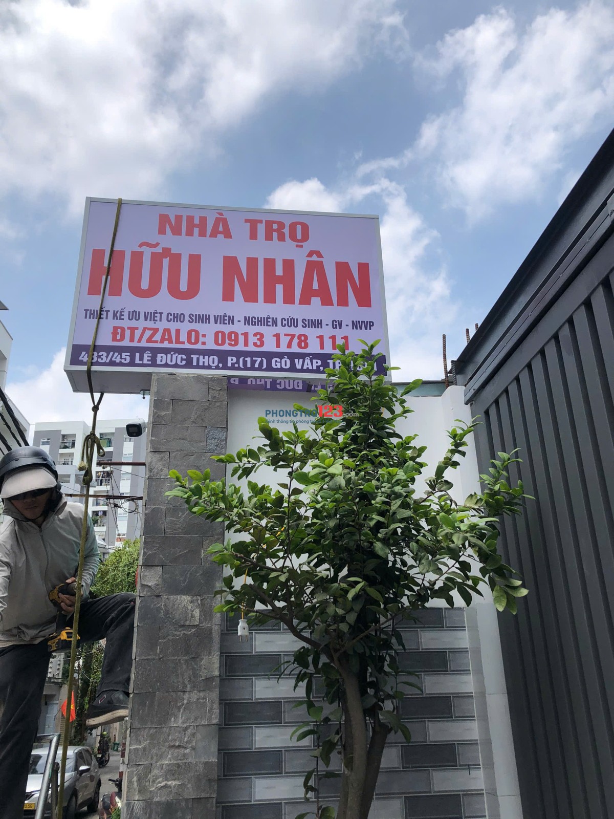 Đặc biết tại phòng trọ, căn hộ dịch vụ Hữu Nhân, Gò Vấp
