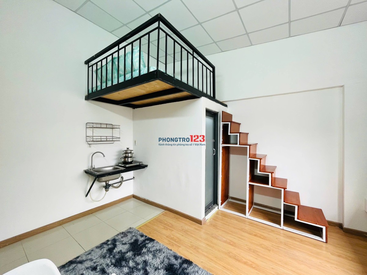 PHÒNG GÁC LỬNG FULL NỘI THẤT MỚI TẠI NƠ TRANG LONG NGAY HỌC VIỆN CÁN BỘ