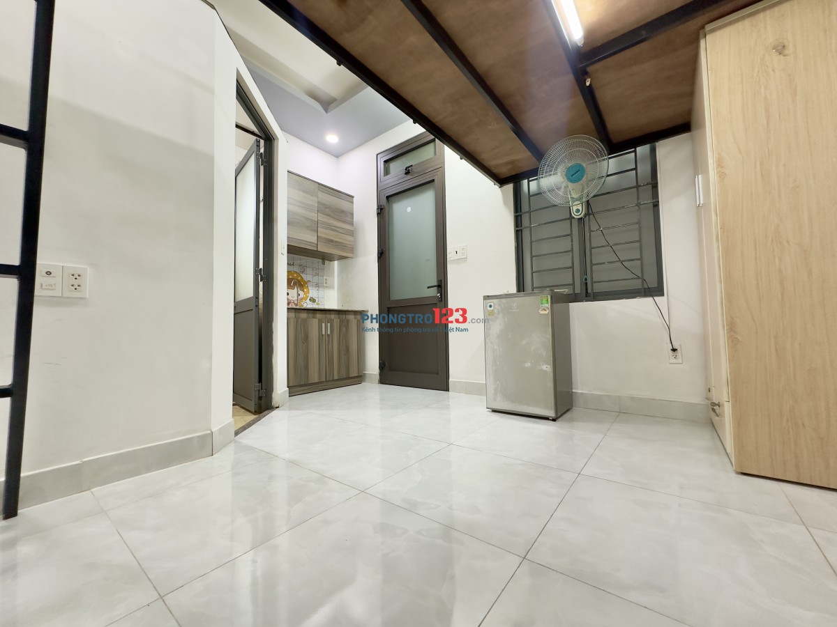 Phòng có gác đầy đủ nội thất giá rẻ tại 116/46 Dương Quảng Hàm p5 Gò Vấp gần ĐH Văn Lang