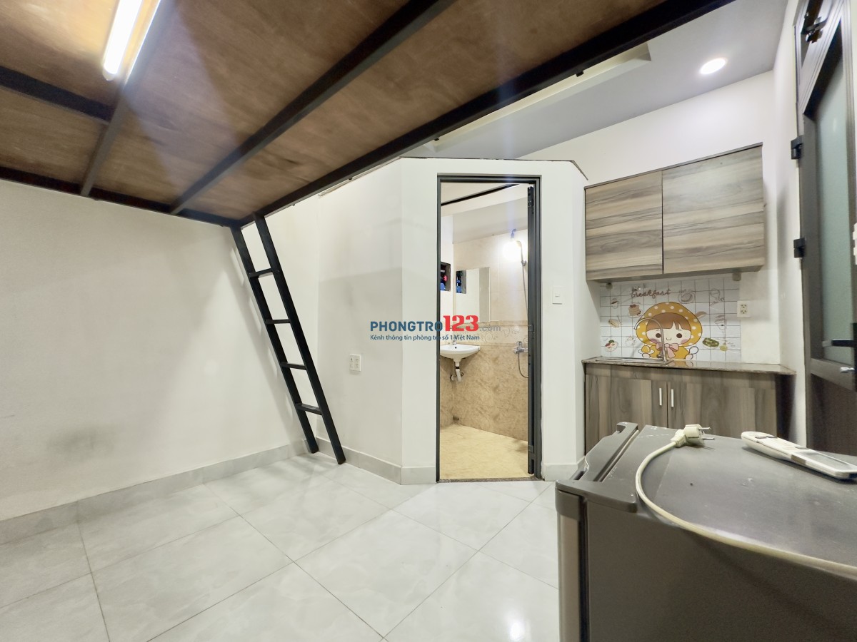 Phòng có gác đầy đủ nội thất giá rẻ tại 116/46 Dương Quảng Hàm p5 Gò Vấp gần ĐH Văn Lang