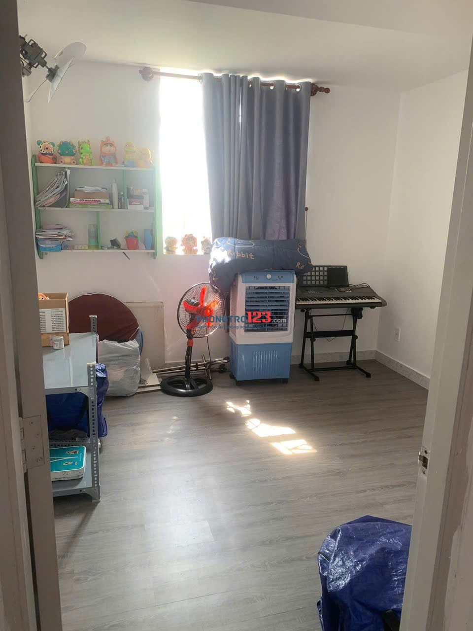 Chung cư Trường Sa, Q3: 1p ngủ, 50m2, máy lạnh, 6triệu