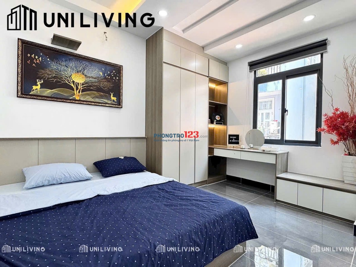 CHO THUÊ PHÒNG FULL NỘI THẤT BAN CÔNG THOÁNG ĐƯỜNG THÍCH QUẢNG ĐỨC PHÚ NHUẬN, SÁT Q1, Q3
