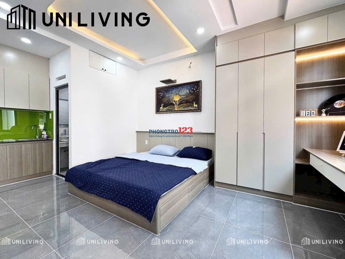 CHO THUÊ PHÒNG FULL NỘI THẤT BAN CÔNG THOÁNG ĐƯỜNG THÍCH QUẢNG ĐỨC PHÚ NHUẬN, SÁT Q1, Q3