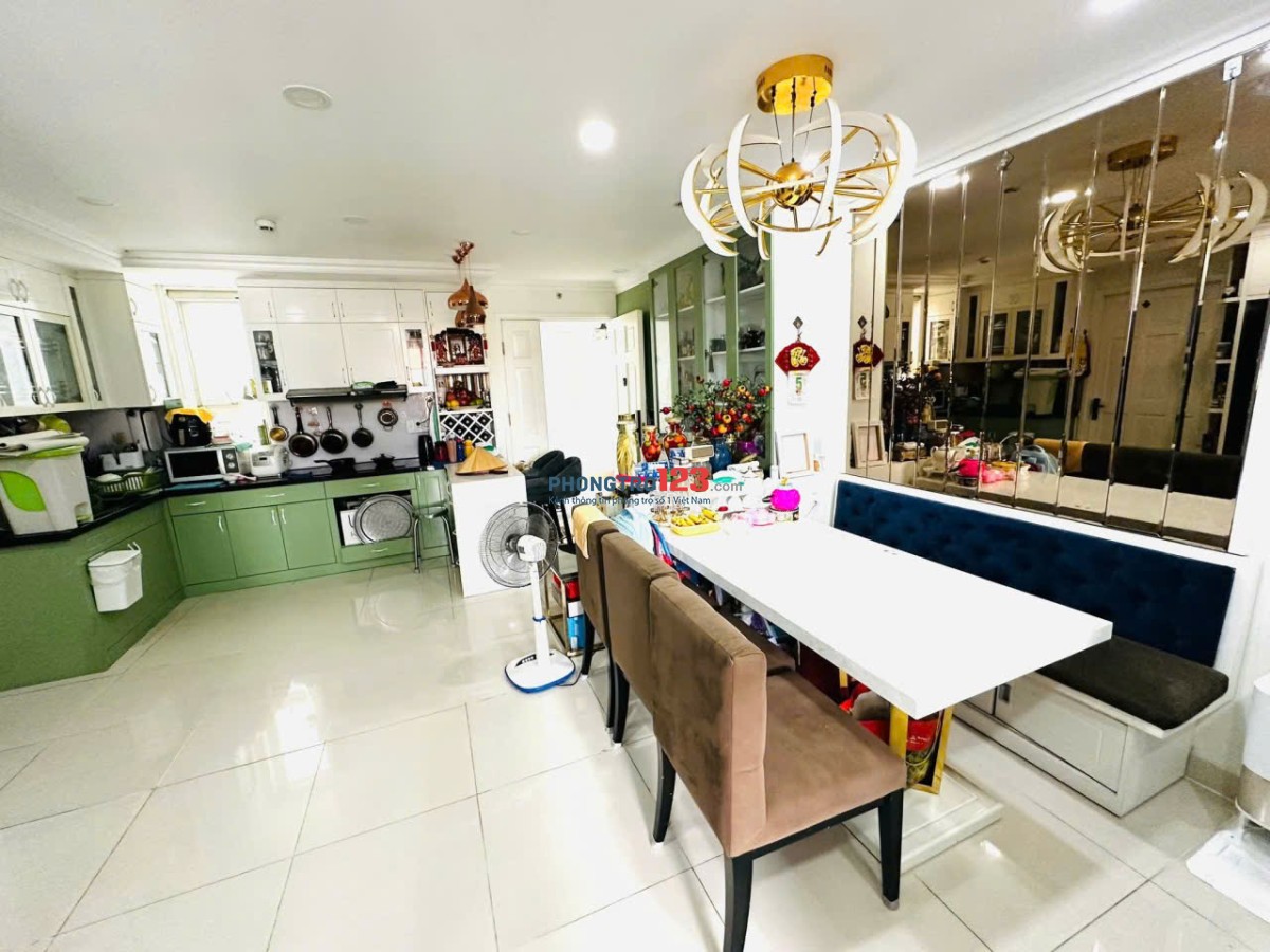 Chung cư Ruby, Nguyễn Sỹ Sách, TB: 2p ngủ, full NT, 90m2, 9triệu
