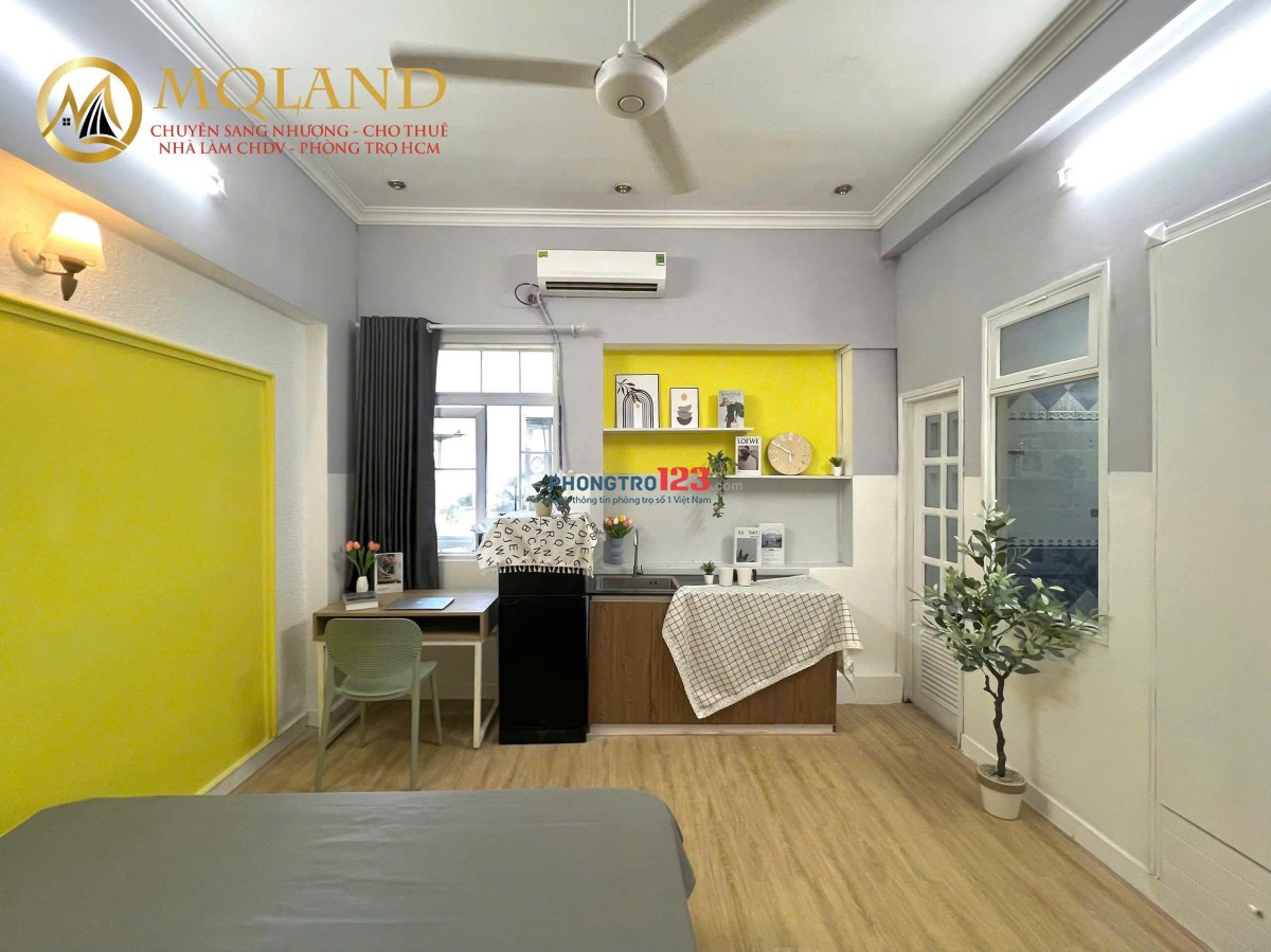 CĂN HỘ MINI CỬA SỔ LỚN – FULL NỘI THẤT – GẦN CV GIA ĐỊNH, THÍCH QUẢNG ĐỨC