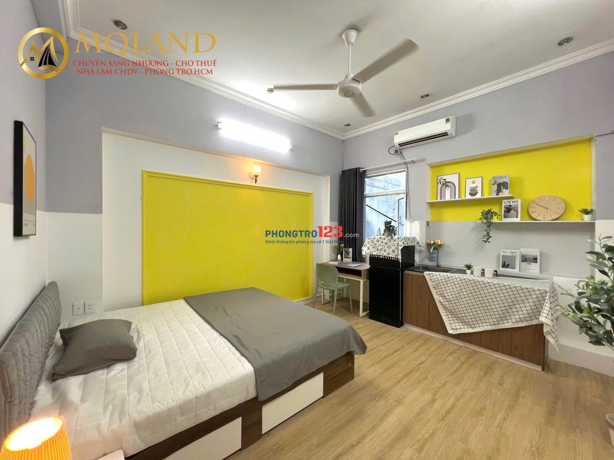 CĂN HỘ MINI CỬA SỔ LỚN – FULL NỘI THẤT – GẦN CV GIA ĐỊNH, THÍCH QUẢNG ĐỨC