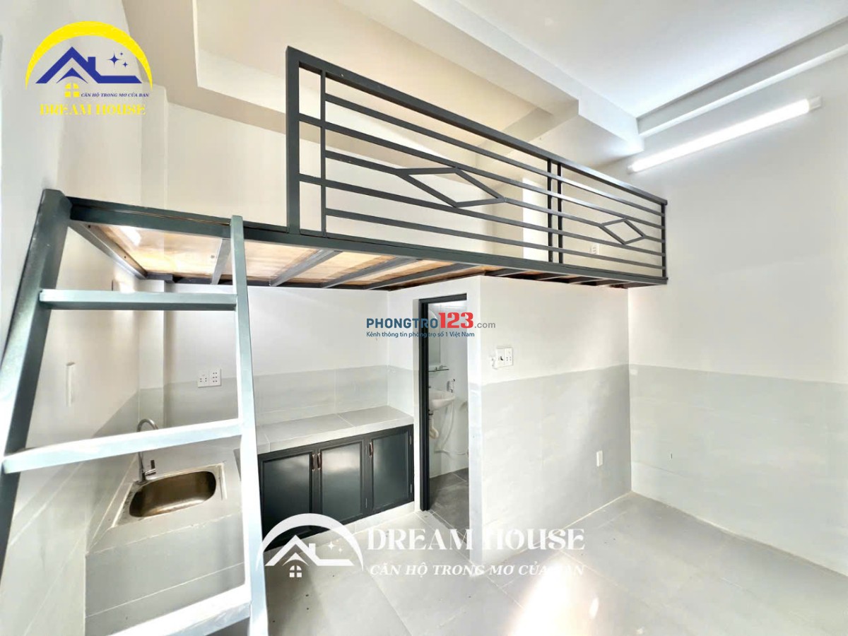  PHÒNG TRỌ GÁC CAO 1M6 – THANG MÁY – HẦM XE RỘNG SẠCH ĐƯỜNG ÂU CƠ, TÂN BÌNH GIÁP TÂN PHÚ, QUẬN 10