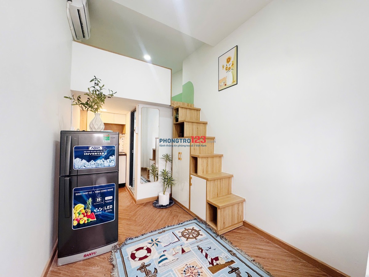 PHÒNG TRỌ CÓ GÁC TÂN BÌNH – PHÒNG ĐẸP, GIÁ MỀM , TOÀ THANG MÁY , HẦM XE