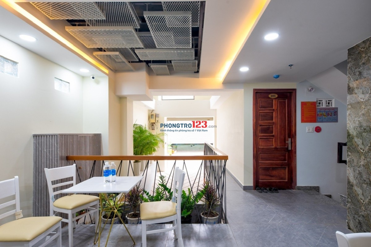 Cho thuê phòng gác 40m², ban công lớn thoáng – Nơ Trang Long, Bình Thạnh gần VLU, FTU, UTH, Luật