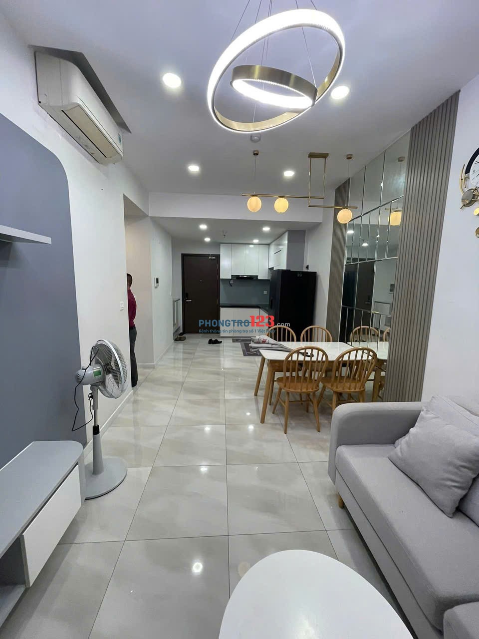 Chung cư Picity, Thạnh Xuân 13, Q12: 50m2, máy lạnh, 6,5tr/tháng, 1PN